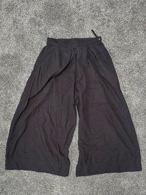 Maelu Wide Leg Black Flowy Pants